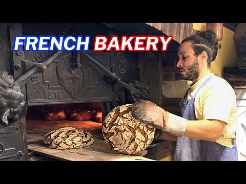 Ce boulanger travaille à l'ancienne〈 PAIN VIVANT 〉PAIN AU LEVAIN et FOUR A BOIS #frenchbakery