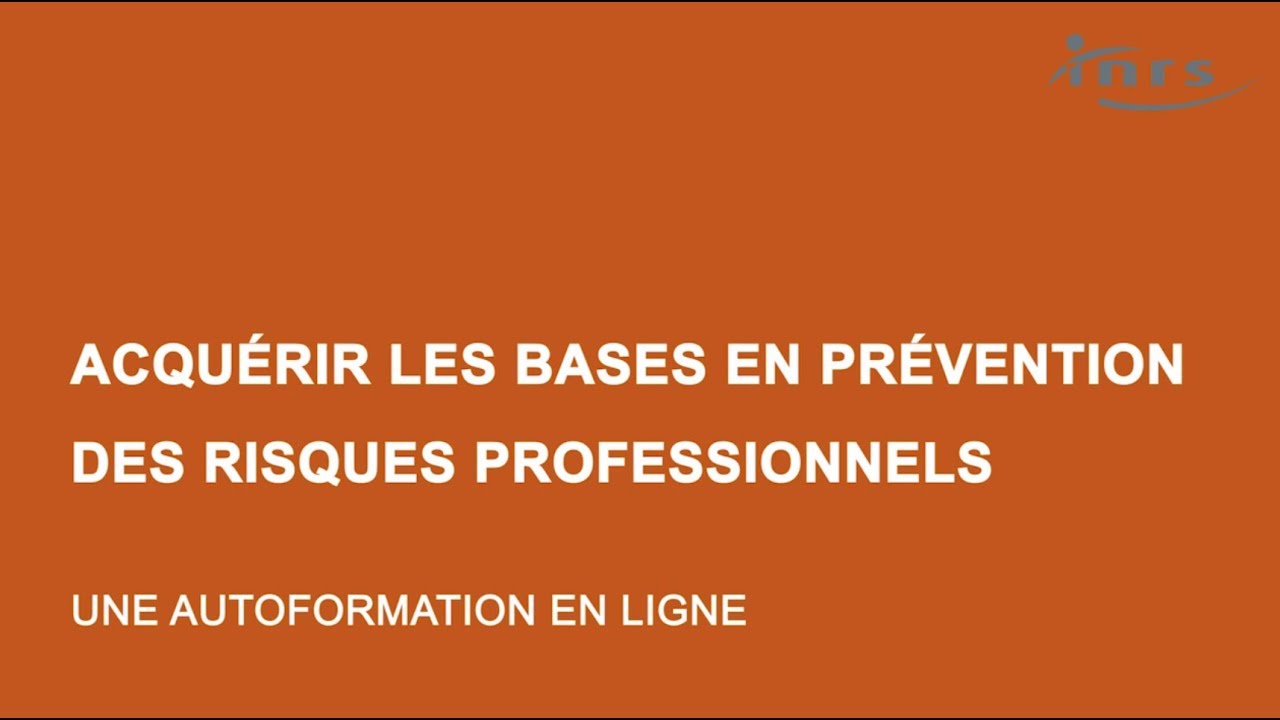 Acquérir les bases en prévention des risques professionnels