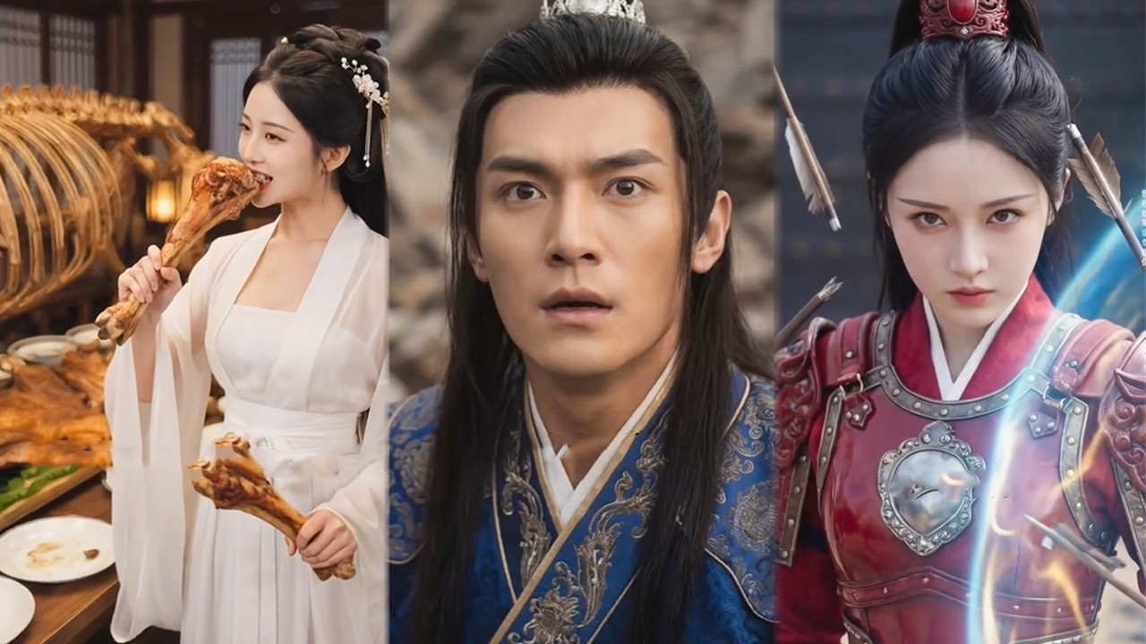 La jeune générale gourmande fait s’agenouiller le jeune maître froid pour lui offrir un repas