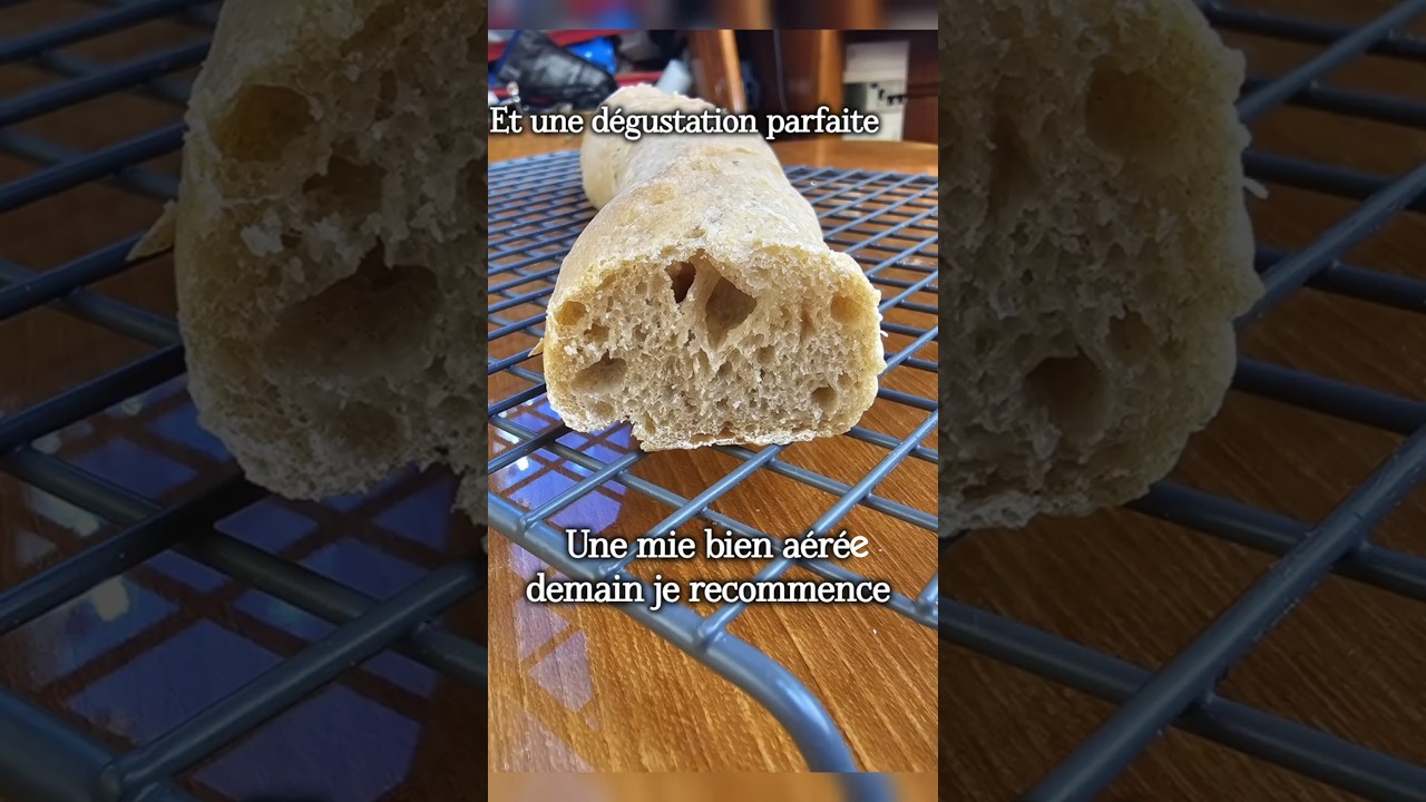 Un test parfait #baguette #pain #ideerecette #painmaison #shortsviral #levain #sourdough #test