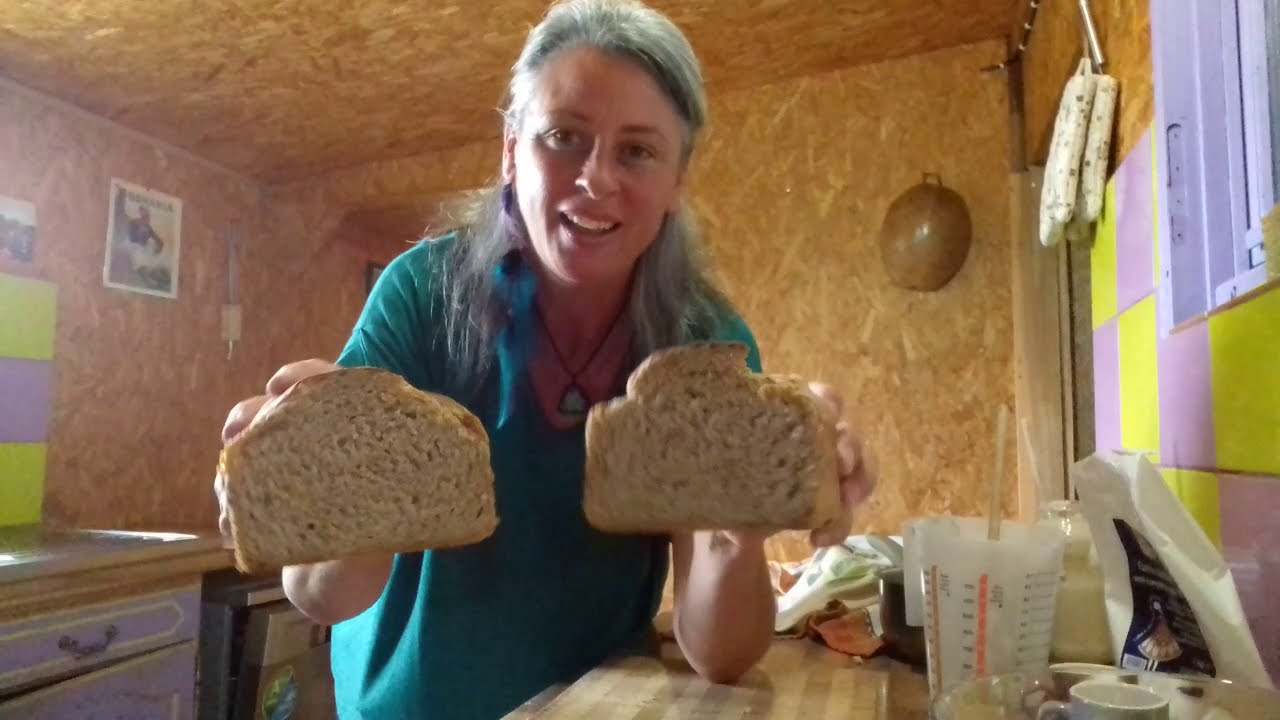 PAIN maison SANS PÉTRISSAGE au LEVAIN.Cuisson 1/2h 3/4h heure...