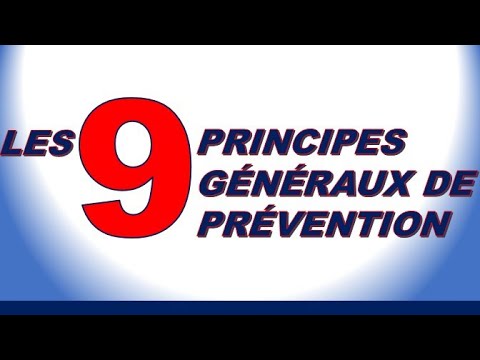 Comprendre les 9 Principes de Prévention des risques professionnels