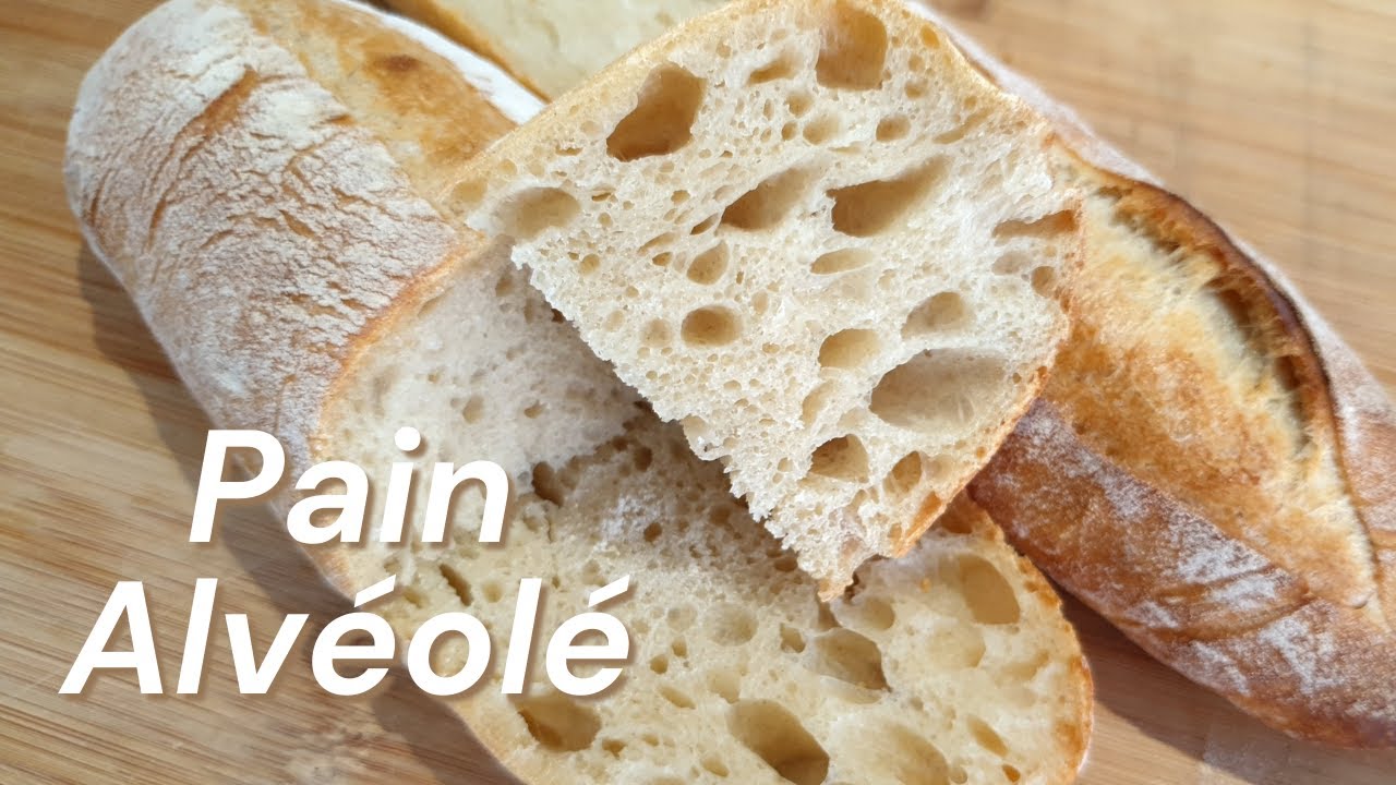 Pain alvéolé au TOP ! Ma recette pour un pain bien alvéolé facile à la maison .
