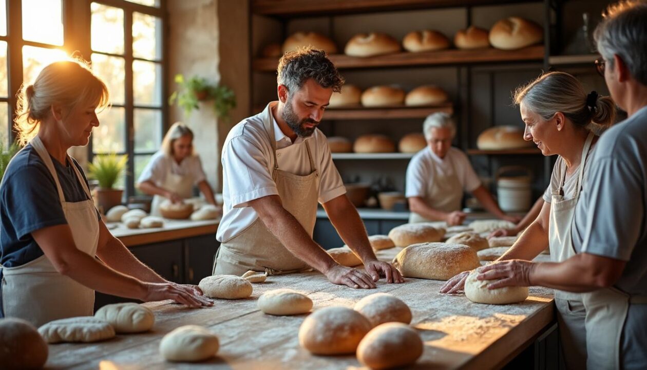 découvrez comment les habitants de vouglaise s'initient à l'art du pain avec le boulanger-pâtissier thierry auvin, entre tradition et savoir-faire artisanal.