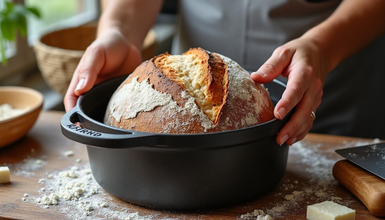 découvrez comment utiliser une cocotte pour réussir la cuisson de votre pain maison, obtenir une croûte parfaite et une mie moelleuse à chaque fournée.