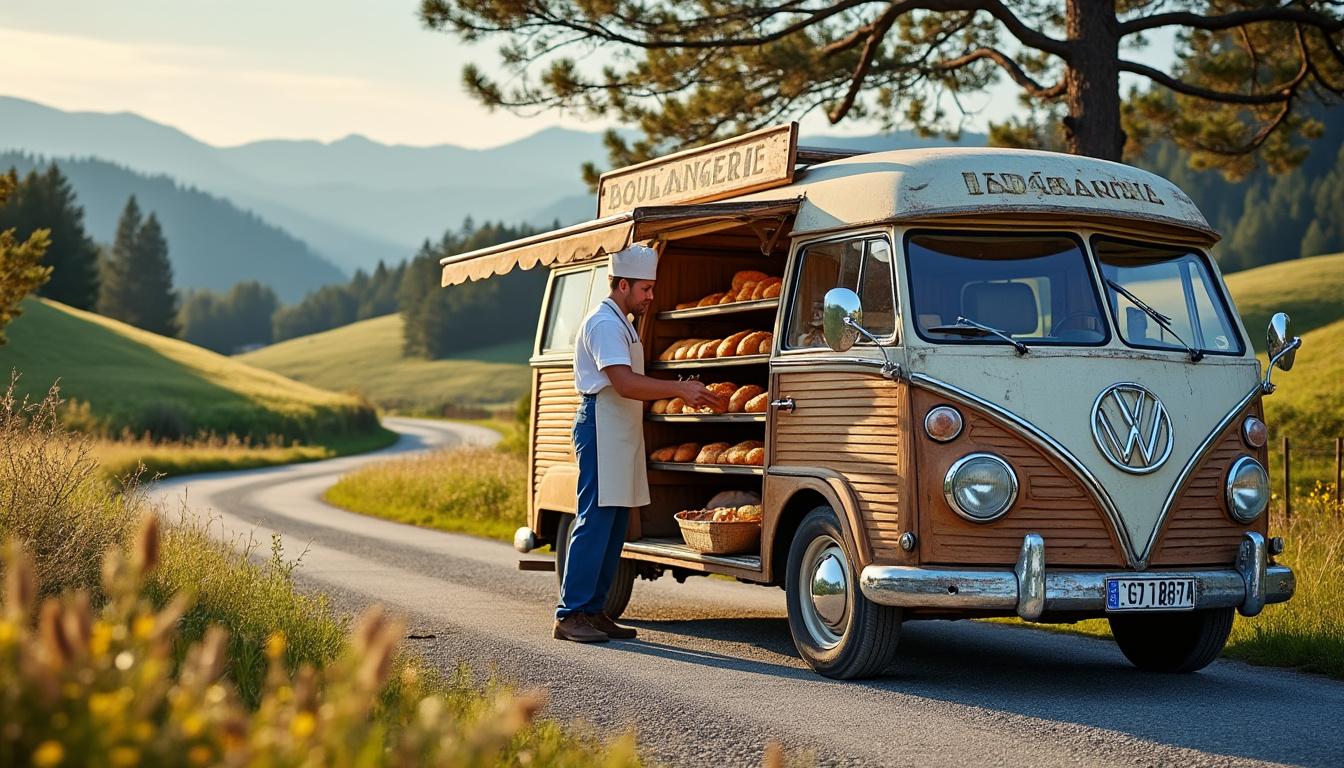 découvrez l'histoire inspirante d'un boulanger ambulant qui parcourt les routes pittoresques du haut-jura, à moirans-en-montagne, pour offrir des pains frais et artisanaux aux habitants locaux.